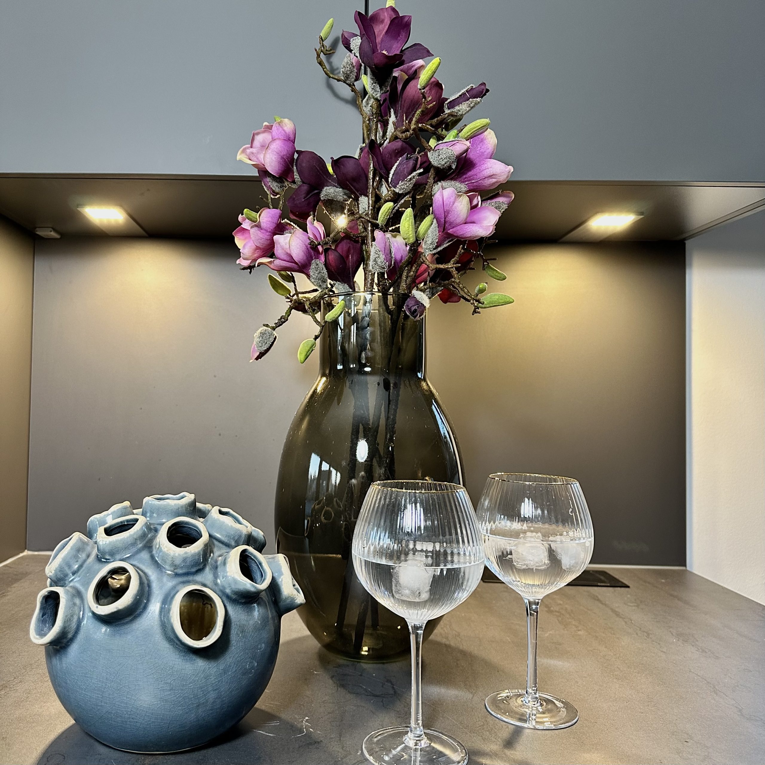 Kunstblume Magnolie in Pink